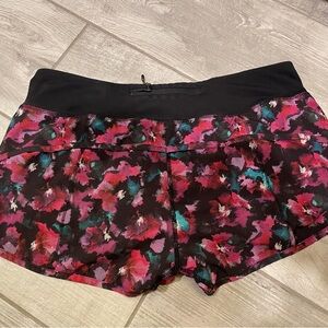 Lululemon Athletica Pink and Black Athletic Shorts